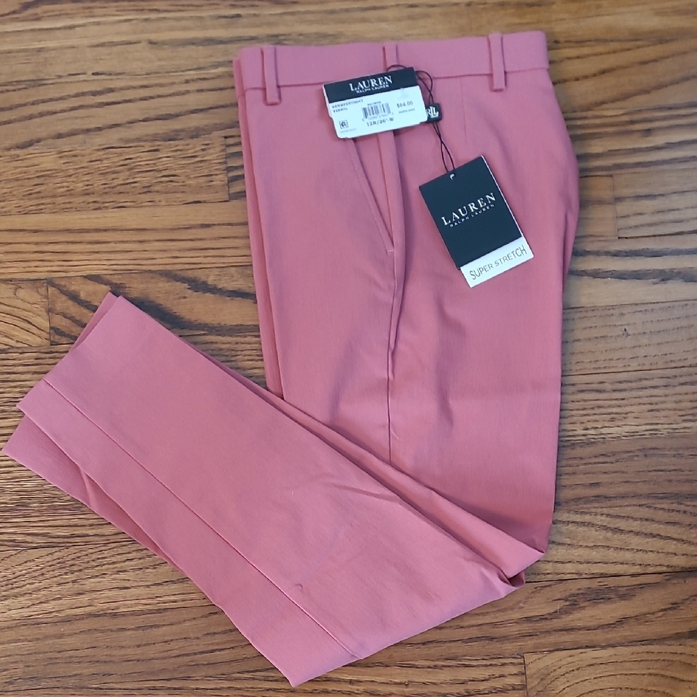 Lauren Ralph Lauren Pink Super Stretch Pants
